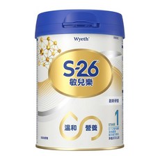 Wyeth 惠氏 S-26 敏兒樂嬰兒配方 新升級 1號, 800g, 1罐
