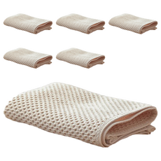 蜂巢紋純棉抹布 米色, 2組