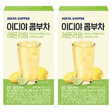 이디야 콤부차 레몬라임, 6g, 20개입, 2개