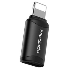 Mcdodo 麥多多 極致系列 3A快充 轉接頭 Type-C to Lightning Connector, 黑色, 1個