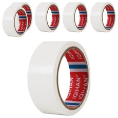 다다 고점도 강력 면 테이프 30mm x 20m, 흰색, 6개