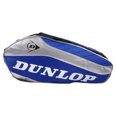 DUNLOP 羽毛球壁球拍雙層收納包, 藍色