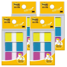 3M Post-it 利貼 三色抽取式標籤 683-3C, 3條, 4組