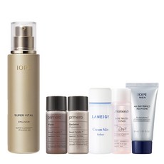 아이오페 슈퍼바이탈 에멀젼 150ml + 아모레퍼시픽 기초케어 5종, 1개