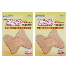 貼立舒 指頭貼伸縮透氣急救絆, 10個裝, 2組