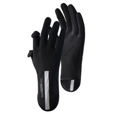 bebehome 涼感透氣冰絲防曬騎行手套 一字款, 黑色