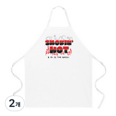 애티튜드에이프런즈 스모킹 핫 에이프런, 혼합 색상, 2개