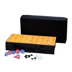 MYUNG IN LAND 圍棋象棋雙面遊戲板 + 圍棋子套組, 2個人, M-256, 1套