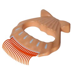 케어펫 반려동물 사랑빗 E3 8 x 10 cm, 오렌지, 1개