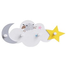 한봄누리 모자 가방 다용도 걸이 인테리어 벽옷걸이 행거, 화이트, 1개