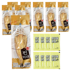 해맑은푸드 빠삭 찐먹태, 55g, 8개