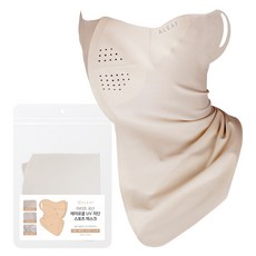 ALEAF 韓國製 Aerocool UV 防紫外線運動口罩, 1個, 米色