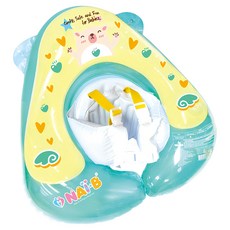 NAI-B 奈比 嬰兒趴式泳圈, 柔軟材質 3-24個月適用, 淺綠色, 1個