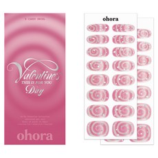 오호라 젤 네일 스트립, N 캔디 스월, 1개