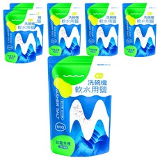 TAIYEN 台塩生技 洗碗機軟水用鹽, 1kg, 6包