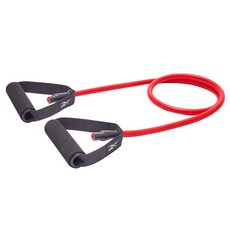 Reebok 銳步 Resistance Tube 阻力訓練拉力繩 Medium 10kg, 紅色, 138 x 12.4 x 2.7cm, 1條