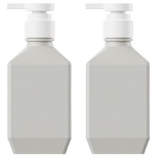 뉴앤룩 폴리 샴푸 바디워시 리필용기 400ml, 그레이, 2개