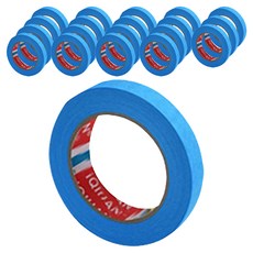 iQIHAN 彩色遮蔽膠帶 藍色 15 mm x 20 m, 20個