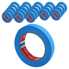 iQIHAN 彩色遮蔽膠帶 藍色 15 mm x 20 m, 24個