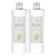 VITAHALO 濟州綠茶卸妝水 多種茶葉萃取精華 溫和保護肌膚, 500ml, 2瓶