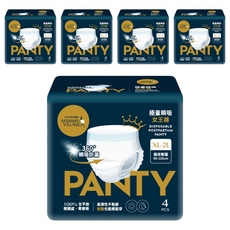 MAMMY VILLAGE 六甲村 極量瞬吸女王褲 產後用 免黏貼 加強高分子吸收體 全能安心防漏, XL-2L, 4件, 5包