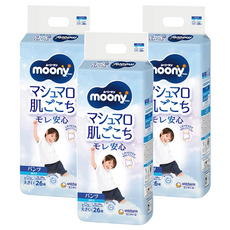 滿意寶寶 moony 日本版 頂級超薄褲型尿布 男童 13~28kg, 2XL, 78片