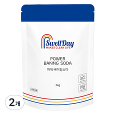 SwellDay 強力小蘇打粉, 2個, 3kg