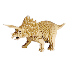 EDISON mama 手作趣味紙模型 稍難 S 6歲以上, 三角龍, 1包, 60片