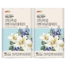 comet 純白3層薰衣草香草捲筒衛生紙 30m, 30捲, 2袋