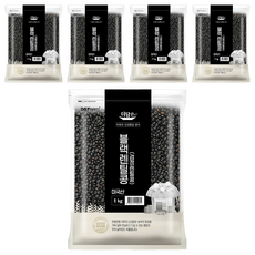 더담은 미국산 블랙렌틸콩 검정렌틸콩, 1kg, 5개