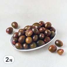 스윗마토 스테비아 망고향 블랙대추방울토마토, 1kg, 2개