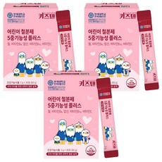 Kidsten 孩童維他命含鐵質補充隨身包 30條入, 60g, 3盒