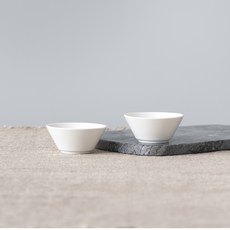 BOWLBOWL 素色醬料碗, 亞麻白色, 2件