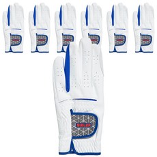 바이블러 남성용 반양피 골프장갑 왼손용 7p, 7개