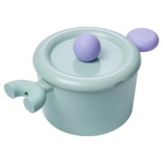 NEOFLAM 台灣原廠公司貨 Better Finger系列 雙耳湯鍋, 18cm, 紫色 + 藍綠色, 1個