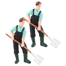 VILANG 小世界動物農場員工人物農民, 2個