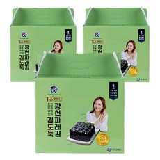 김도둑 더 맛있는 김도둑 광천 파래김 골드 12p, 3개