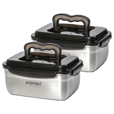 Kitchen-Art Premio 304不鏽鋼泡菜保鮮盒, 3.6L, 2個