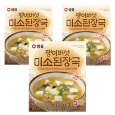 샘표 팽이버섯 미소된장국 5개입, 40g, 3개