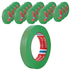 iQIHAN 彩色紙膠帶 綠色 15 mm x 20 m, 20個