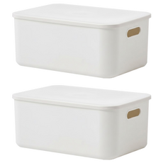 ROOM&HOME 萬用儲藏室收納箱, 白色, 2個