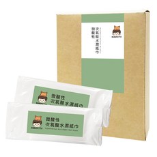 BUBUPETTO 毛小孩次氯酸水微酸性濕紙巾 寵物專用, 24張, 2盒, 12張