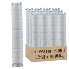 水博士 蓮蓬頭濾心替換, 無香味, 12個