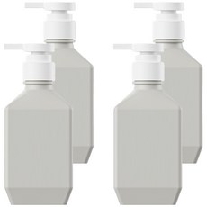 newnlook Poly 洗髮精 沐浴乳 補充瓶 400ml, 灰色, 4個