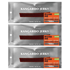 KANGA KITCHENS 袋鼠廚房 袋鼠凍乾 野生袋鼠肉乾 皮毛保健, 3個, 10g, 袋鼠肉