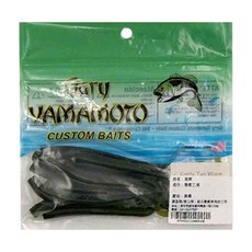 Gary YAMAMOTO 4吋 長捲尾蛆 假餌 聚氯乙烯, 綠色, 1包