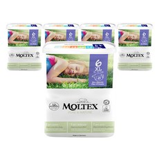 [쿠팡수입] 몰텍스 퓨어앤네이처 밴드형 기저귀, 6단계, 105매