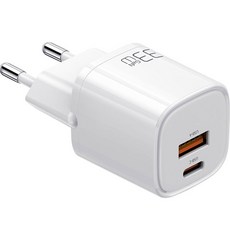 Mcdodo 麥多多 GaN PD3.0 PPS 33W 超高速迷你雙埠多功能充電器, 白色 (CH-0840), 1個