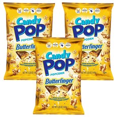 스낵팝 캔디팝 버터핑거 팝콘, 149g, 3개