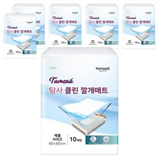 Tamsaa 乾淨的一次性尿布墊, 6包, 10入